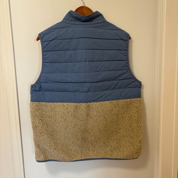 Mountain and Isles Front Zip Men's Vest Size: M Blue & Sherpa Outdoor Hiking - Picture 5 of 6